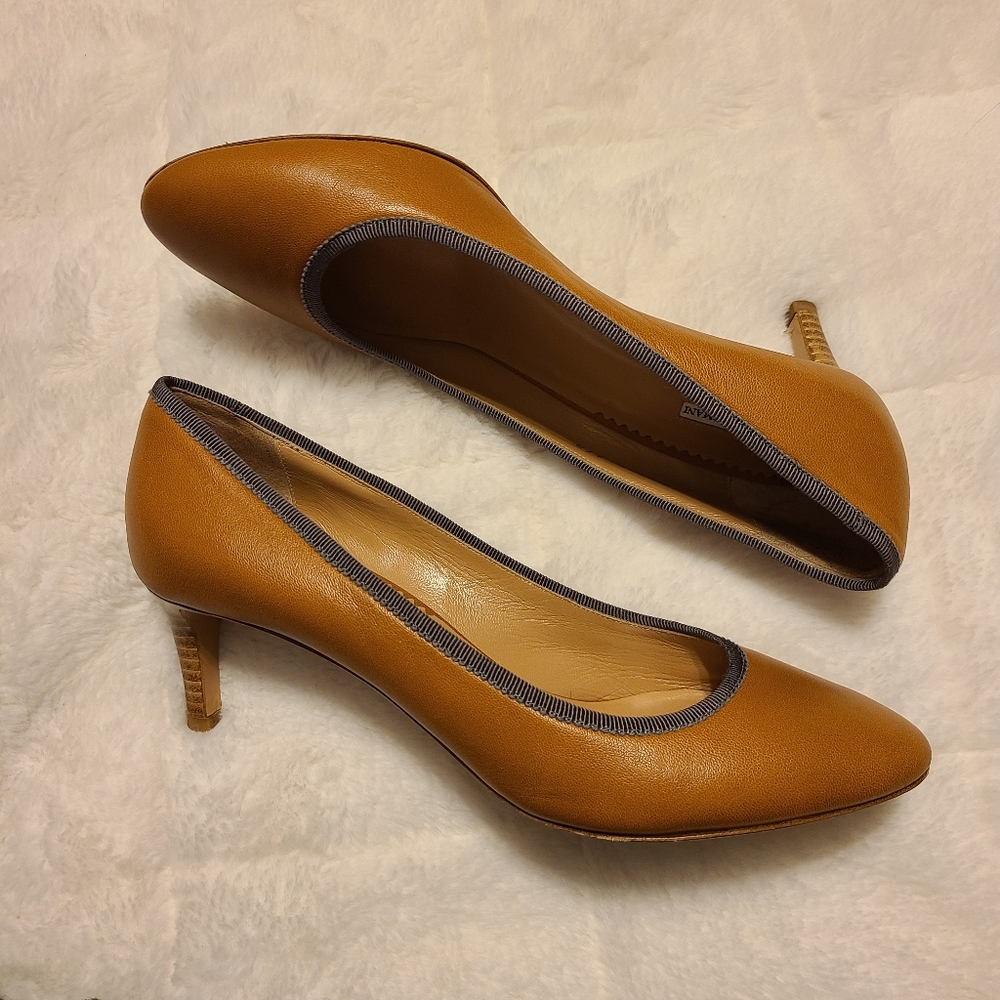 Emporio Armani Tan Brown Pumps size 37.5
